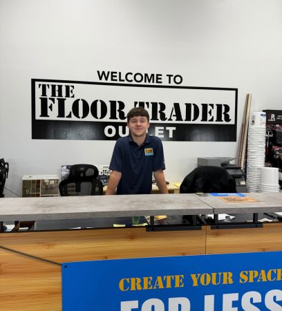 The Floor Trader Rockford experts at your service front desk employee